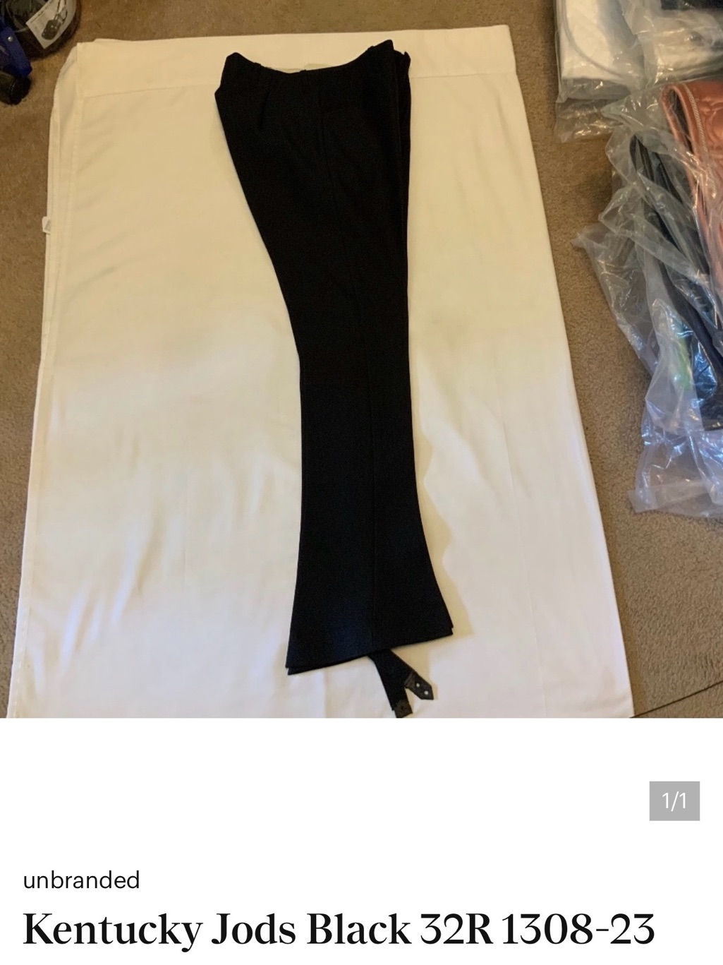 Unbranded Womens Black Kentucky Jodhpurs Riding Trousers